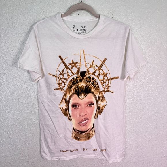 Beyonce Tops - Beyonce Cowboy Carter Shirt Women Small Golden Crown Graphic Tee Tour Merch 2025